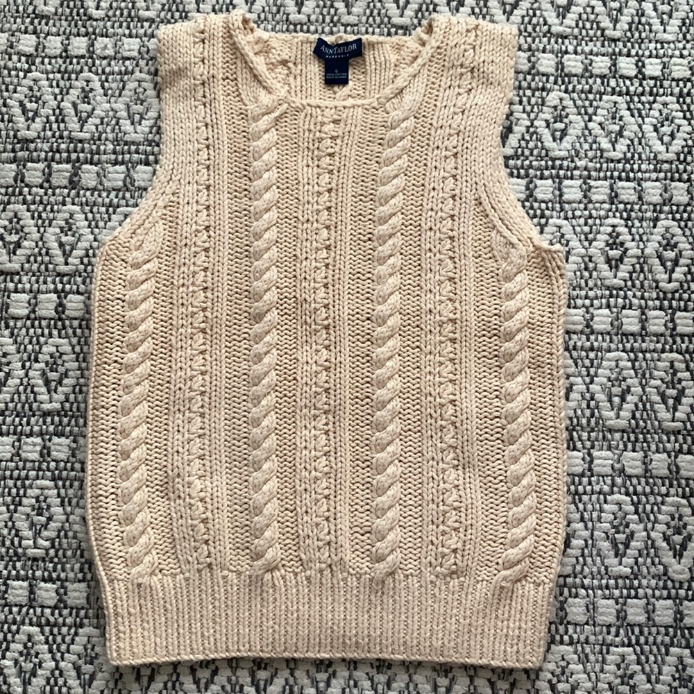 AnnTaylor Cotton knit Vest